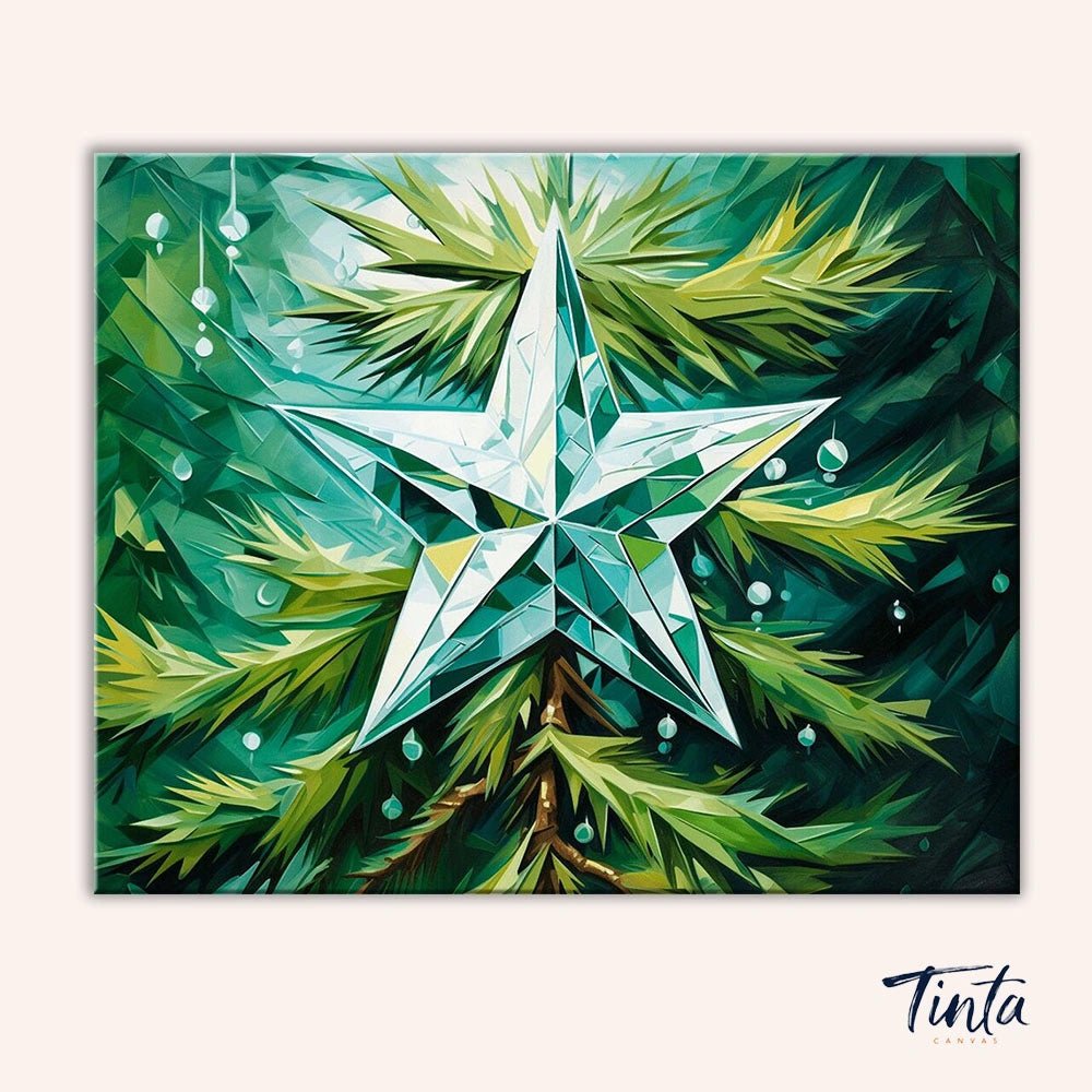 Evergreen Star Glow paint by numbers kit
