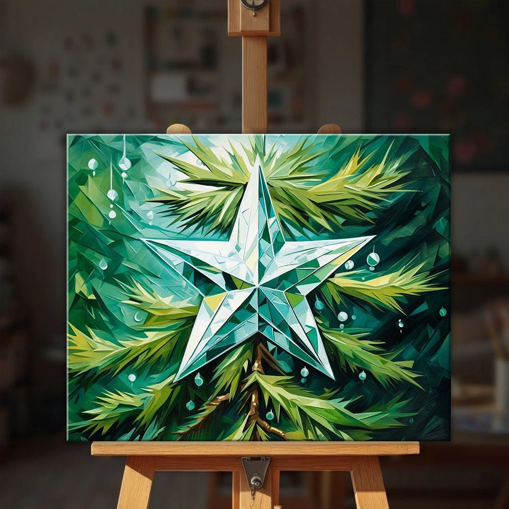 Evergreen Star Glow paint by numbers kit
