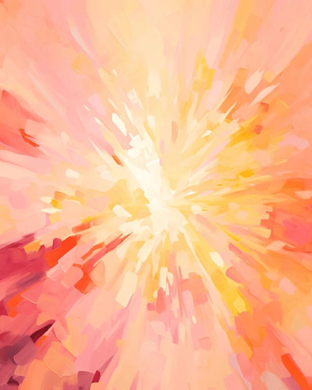 Radiant Bloom Burst paint by numbers kit