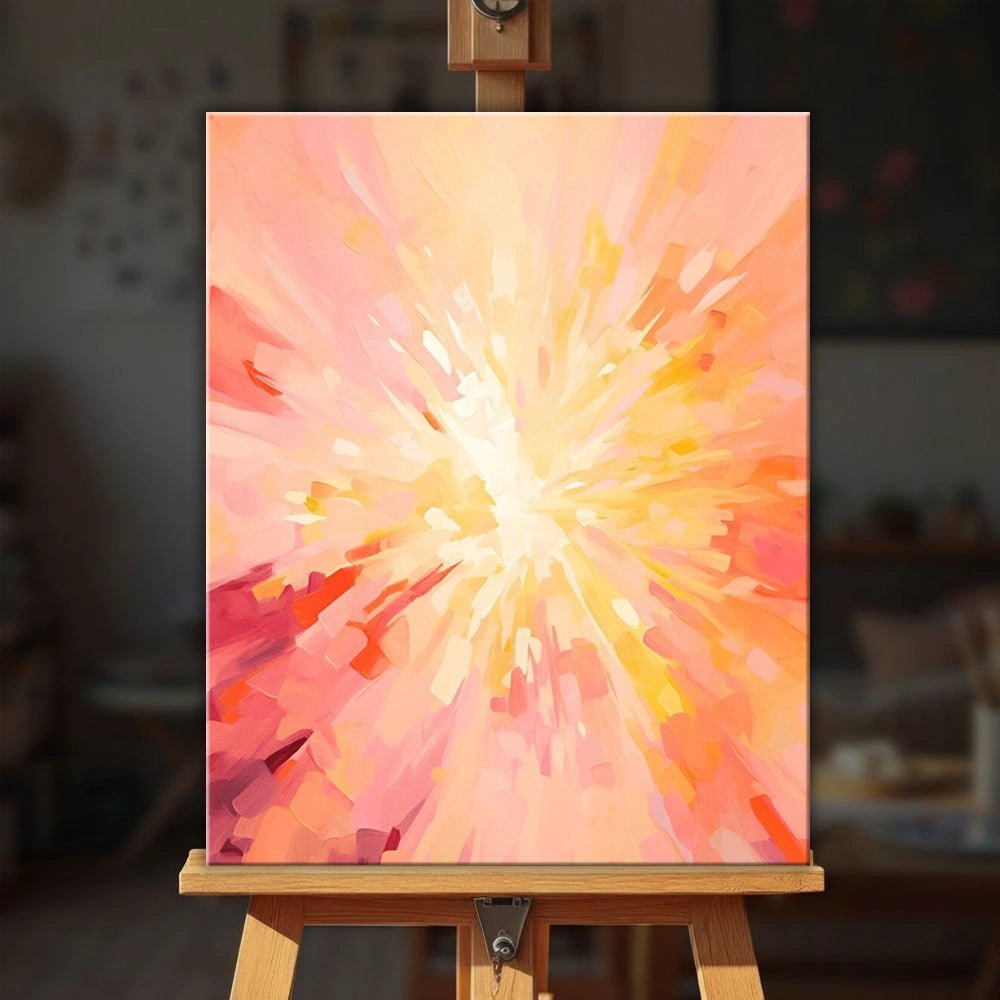 Radiant Bloom Burst paint by numbers kit