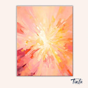 Radiant Bloom Burst paint by numbers kit