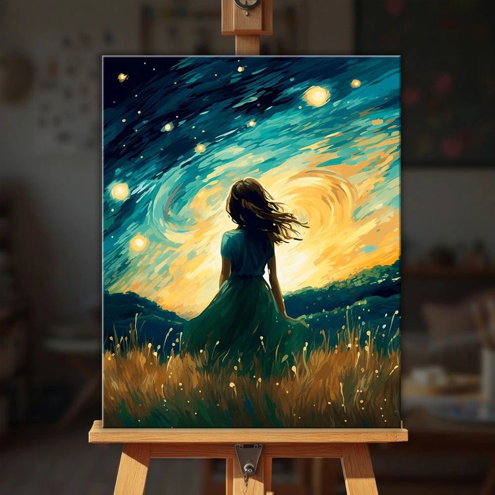 Stargazing Silence paint by numbers kit