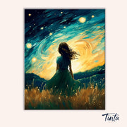 Stargazing Silence paint by numbers kit