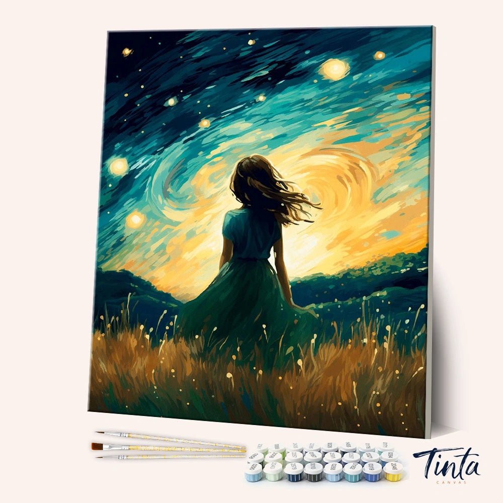 Stargazing Silence paint by numbers kit