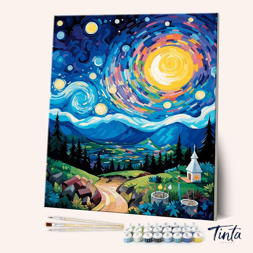 Celestial Pathway Glow paint by numbers kit