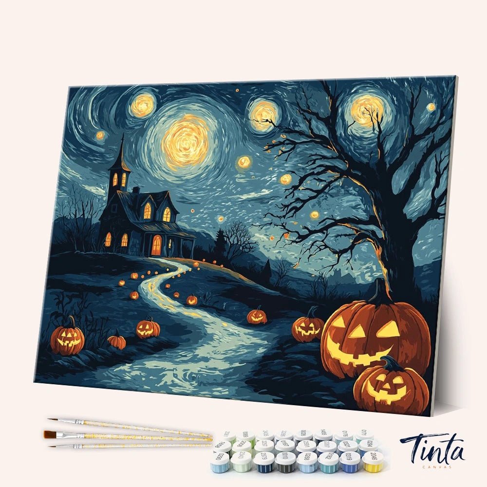Starry Spook paint by numbers kit