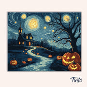 Starry Spook paint by numbers kit