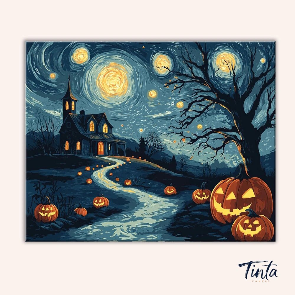 Starry Spook paint by numbers kit