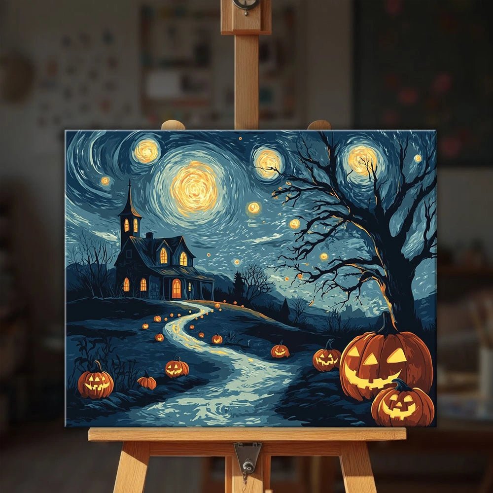 Starry Spook paint by numbers kit