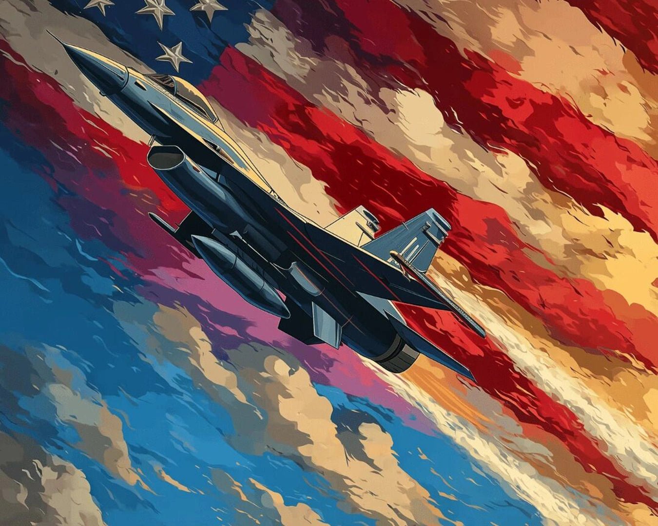 Patriot Sky Ascent paint by numbers kit