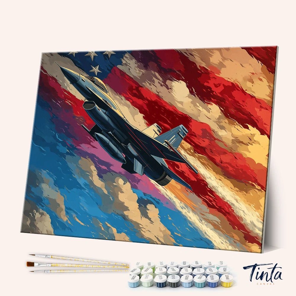 Patriot Sky Ascent paint by numbers kit