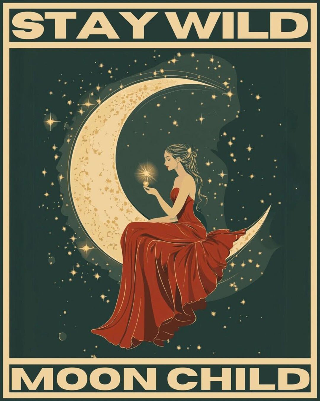 Stay Wild, Moon Child paint by numbers kit