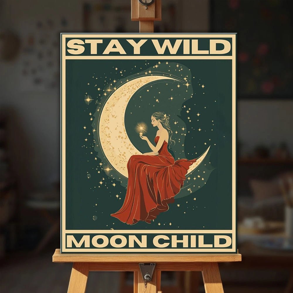 Stay Wild, Moon Child paint by numbers kit