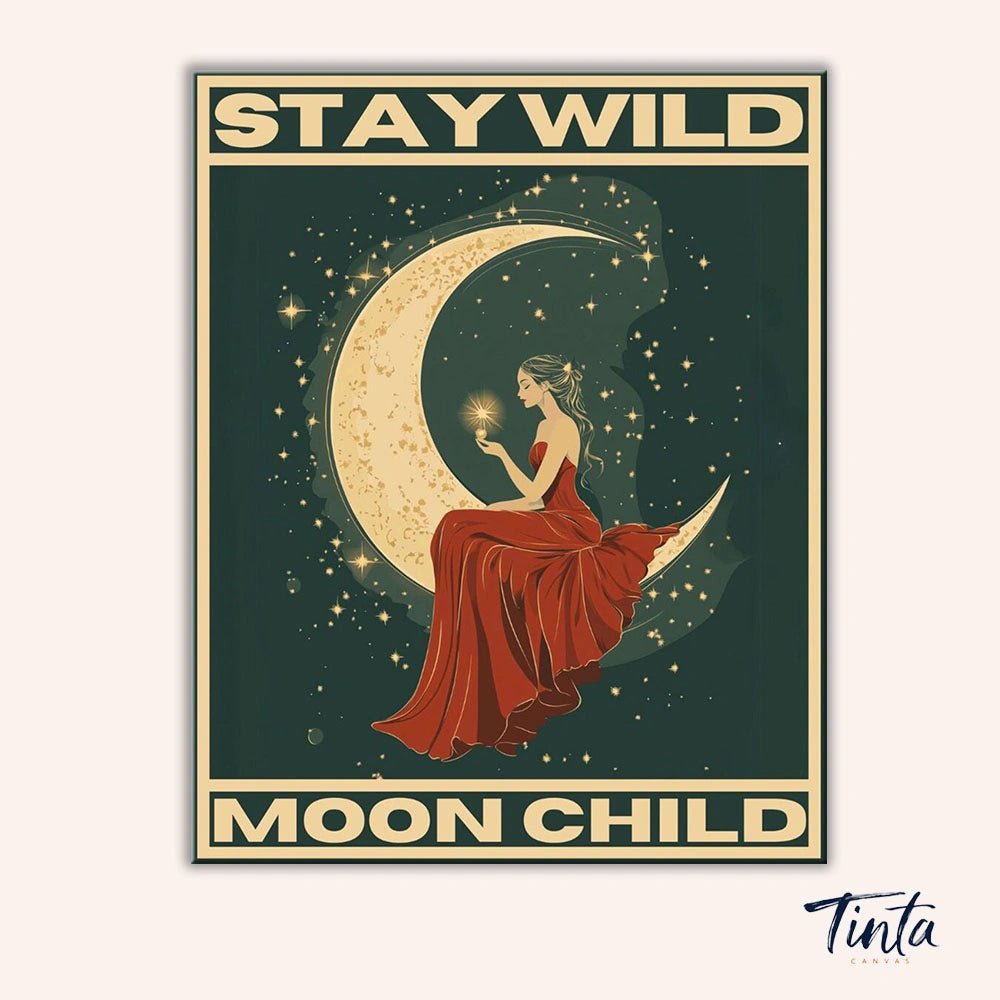 Stay Wild, Moon Child paint by numbers kit