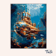 Brass Deep Explorer paint by numbers kit