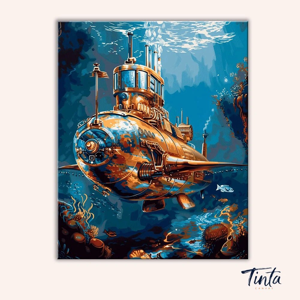 Brass Deep Explorer paint by numbers kit