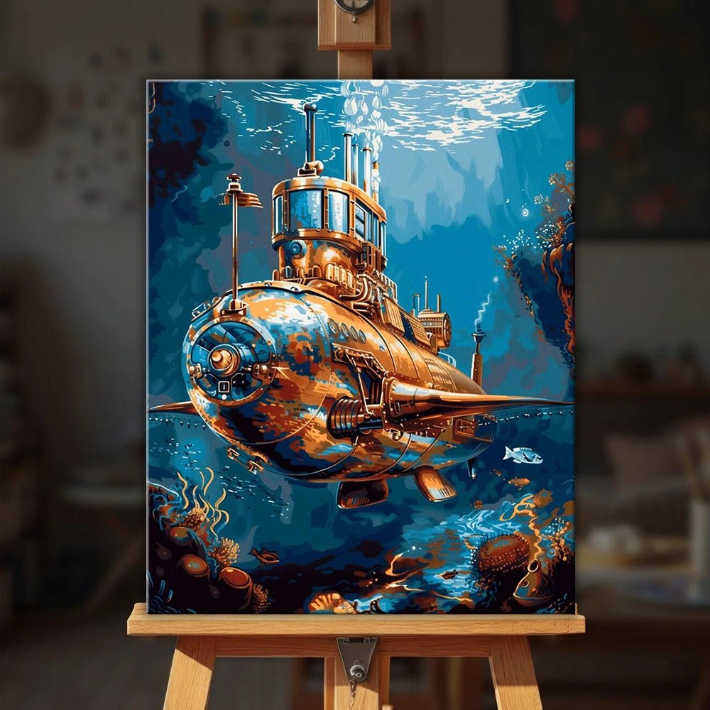 Brass Deep Explorer paint by numbers kit