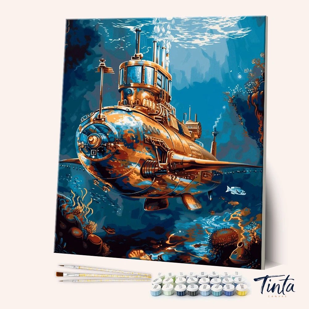 Brass Deep Explorer paint by numbers kit