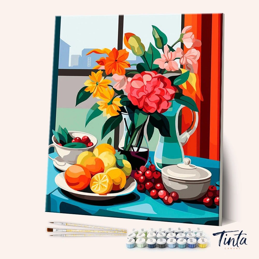 Windowlight Still Life paint by numbers kit