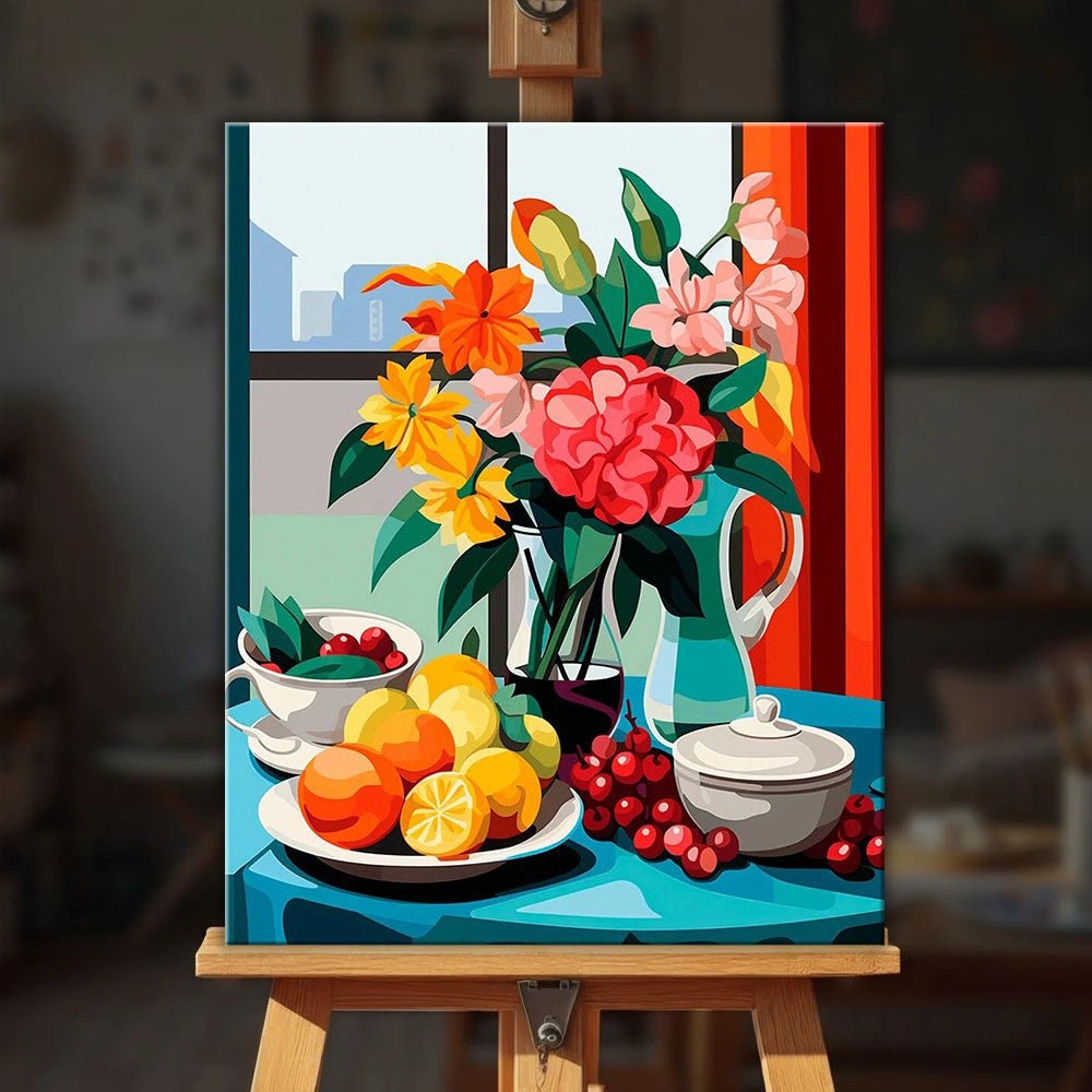 Windowlight Still Life paint by numbers kit
