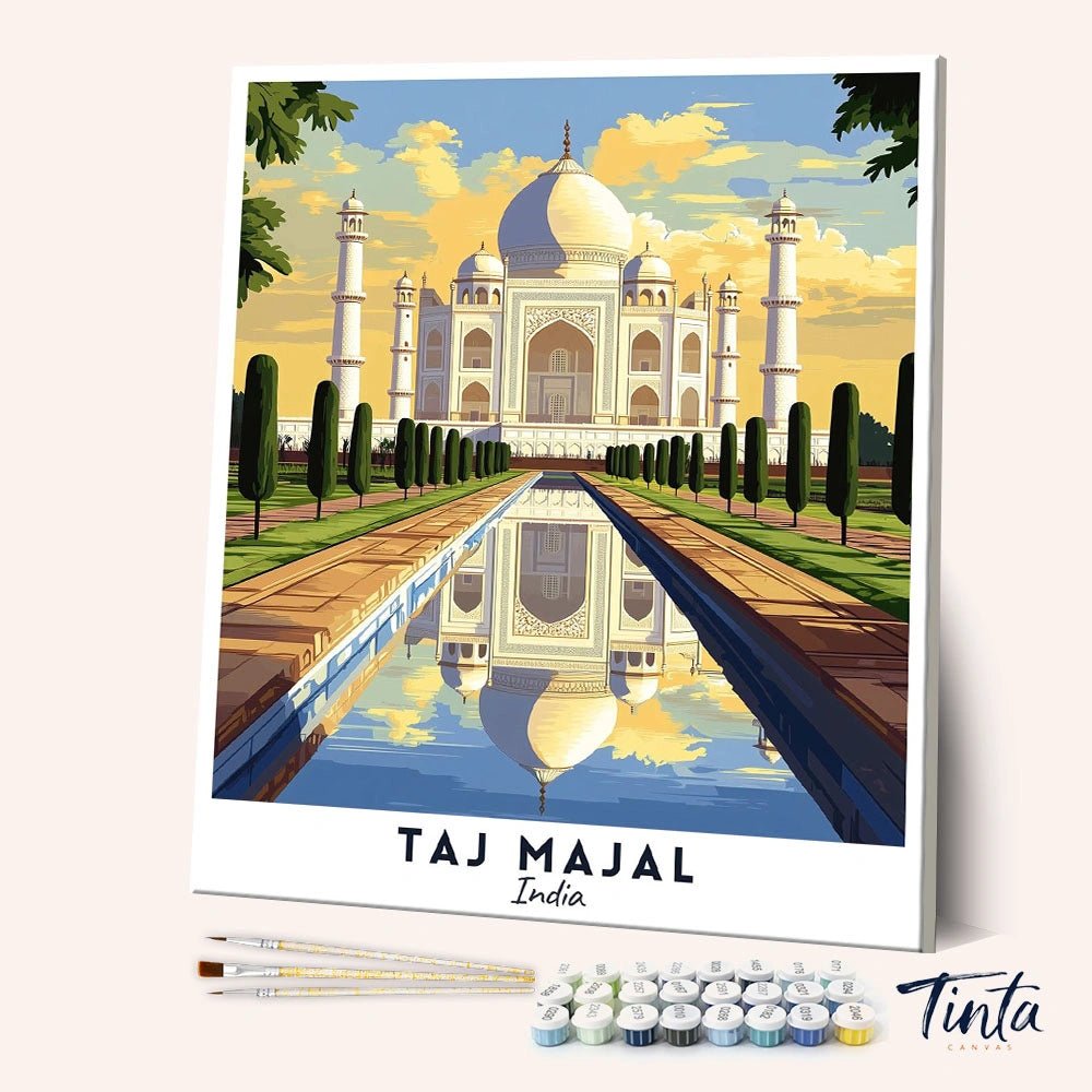 Taj Mahal - Póster de viaje