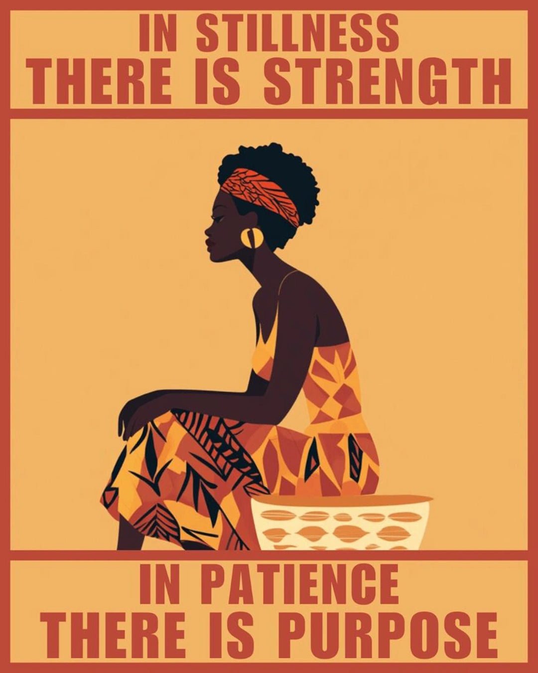 In Stillness, There Is Strength paint by numbers kit