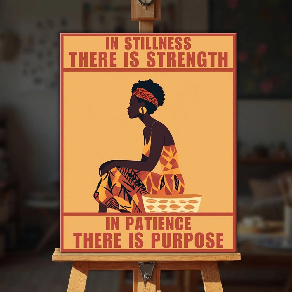 In Stillness, There Is Strength paint by numbers kit