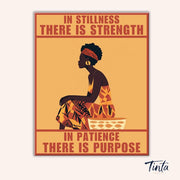 In Stillness, There Is Strength paint by numbers kit