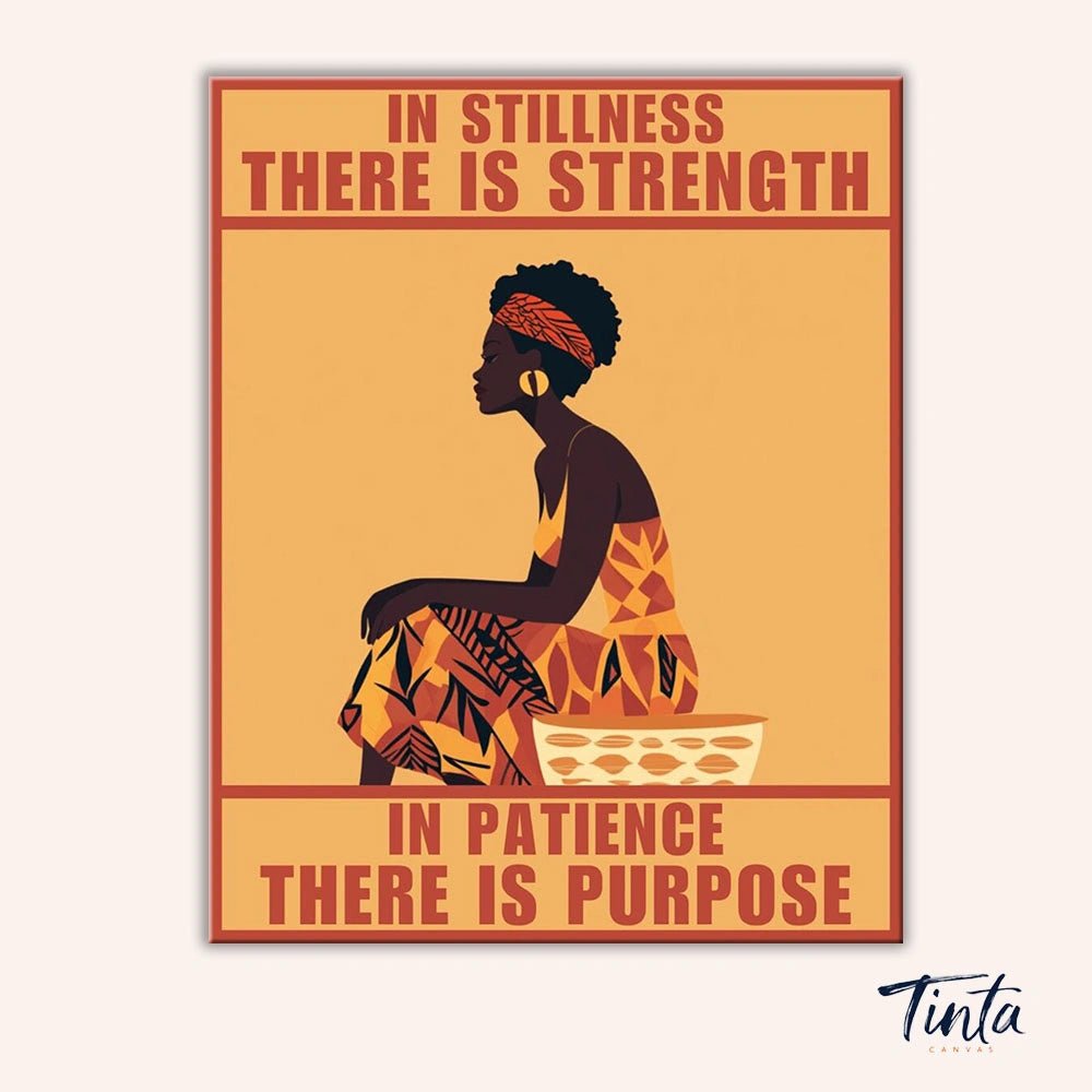 In Stillness, There Is Strength paint by numbers kit