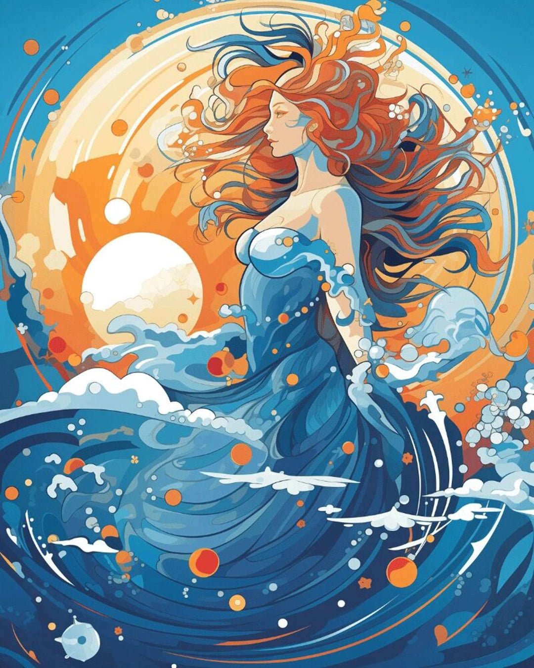 Ocean Sun Muse paint by numbers kit