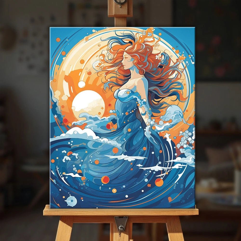 Ocean Sun Muse paint by numbers kit
