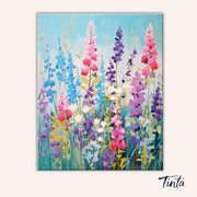 Pastel Meadow Stems paint by numbers kit