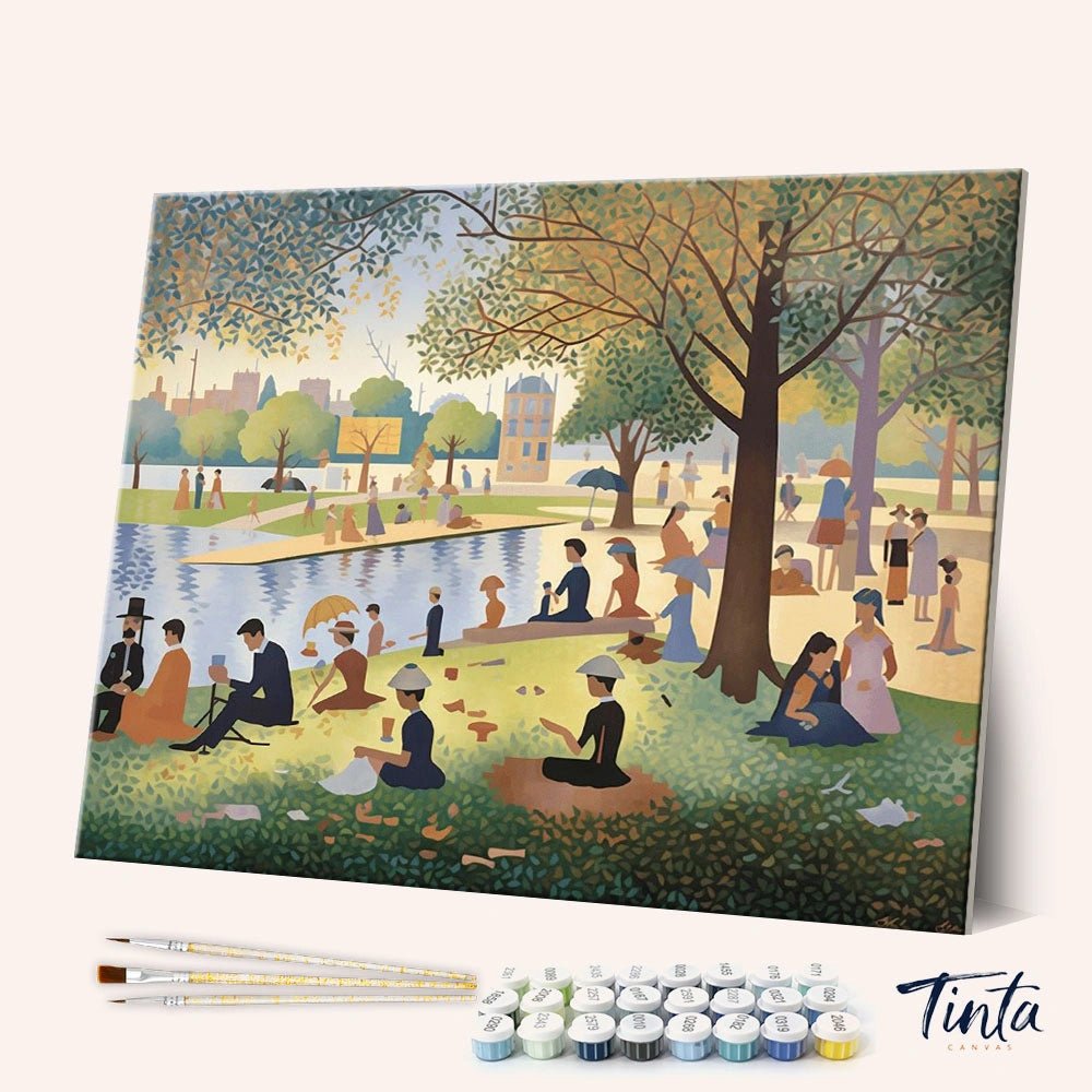 Afternoon by the River Park paint by numbers kit