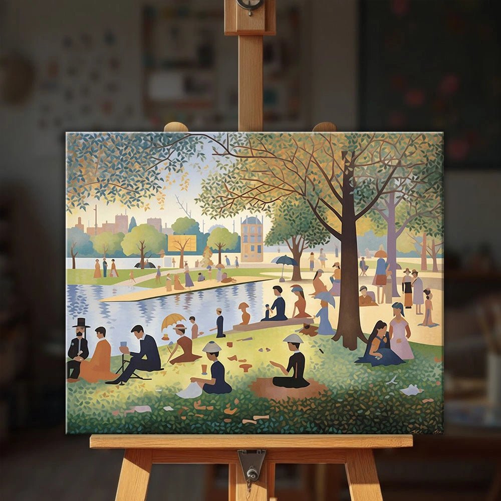 Afternoon by the River Park paint by numbers kit