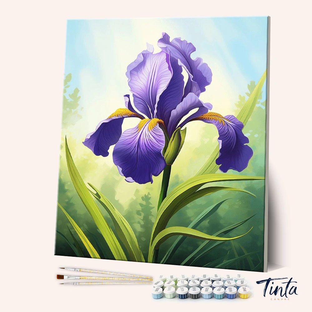 Violet Iris Grace paint by numbers kit