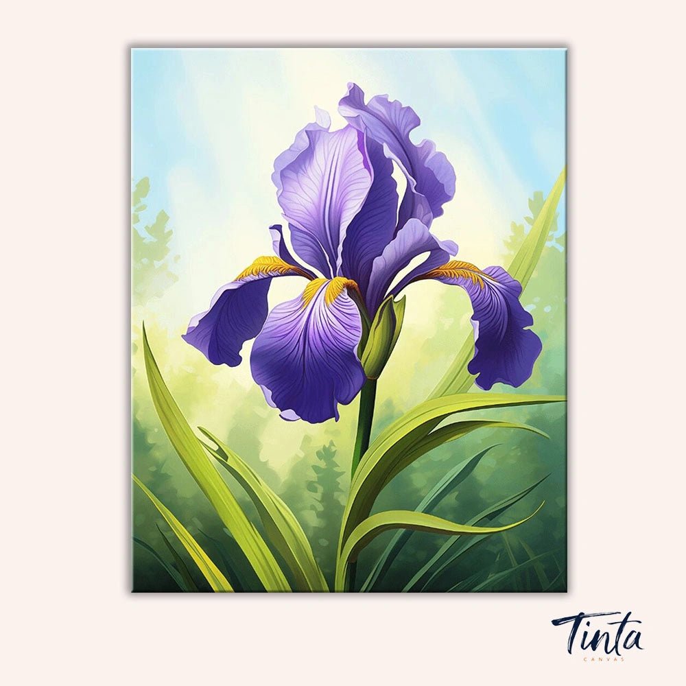 Violet Iris Grace paint by numbers kit