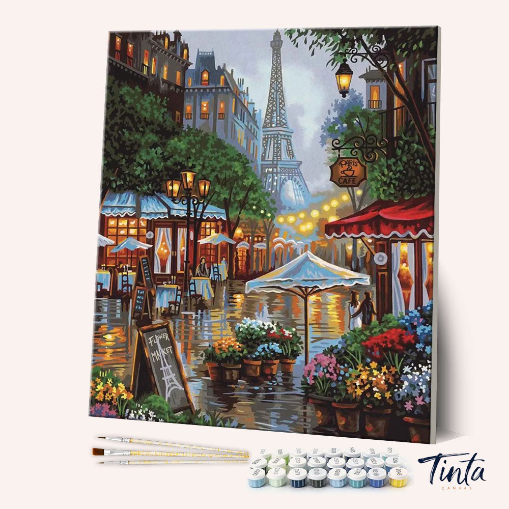 Springtime in Paris paint by numbers kit
