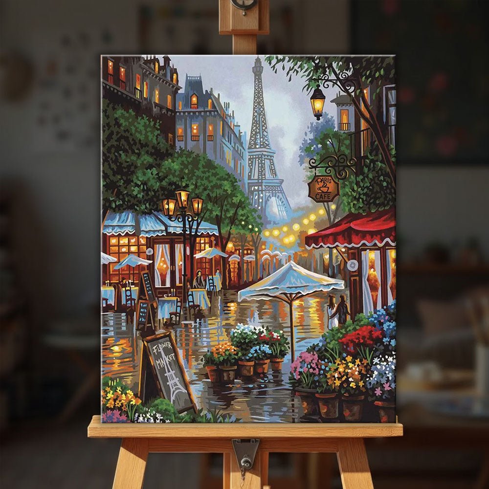 Springtime in Paris paint by numbers kit
