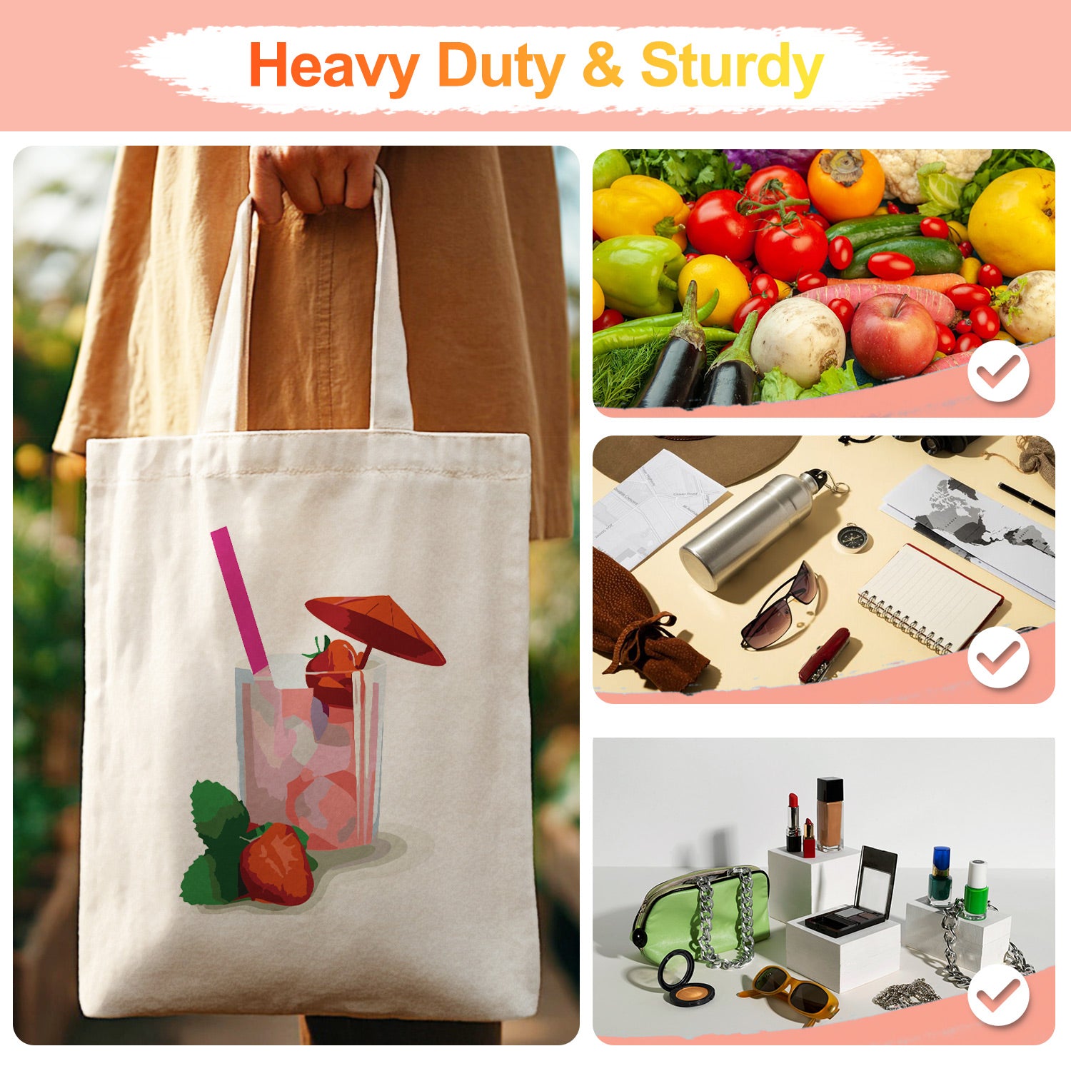 Strawberry Bliss Carry Bag paint by numbers kit