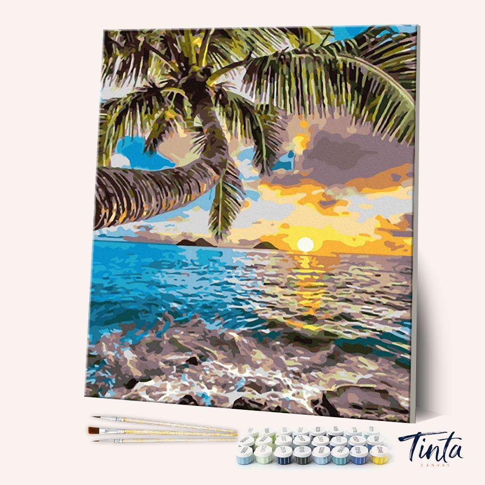 Hawaiian Dawn paint by numbers kit