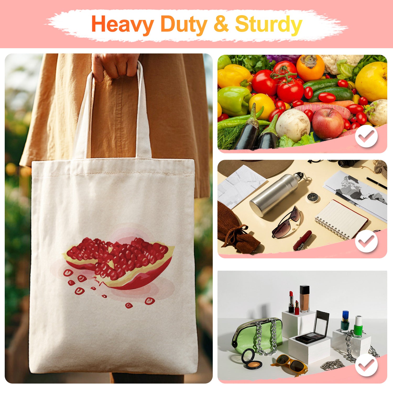 Ruby Pomegranate Carry Bag paint by numbers kit