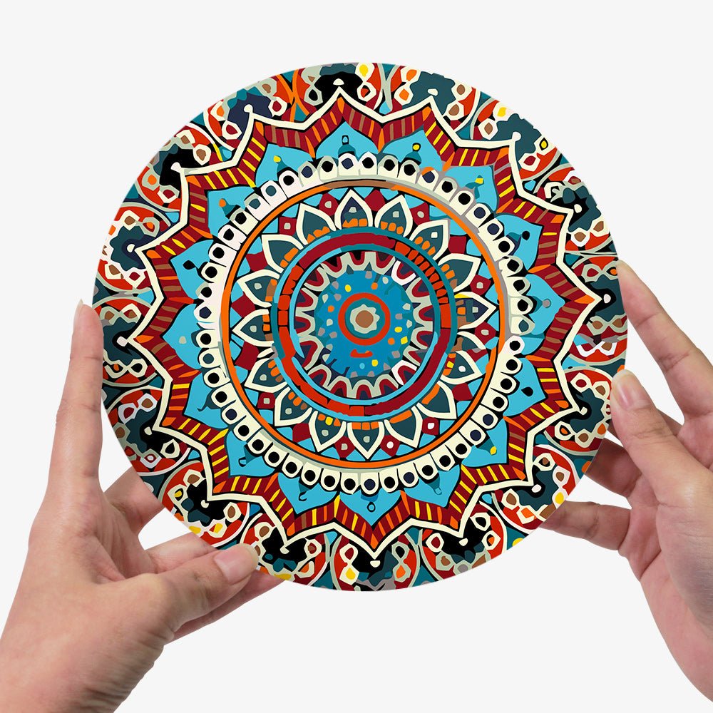 Radiant Mandala (6 Pieces) paint by numbers kit