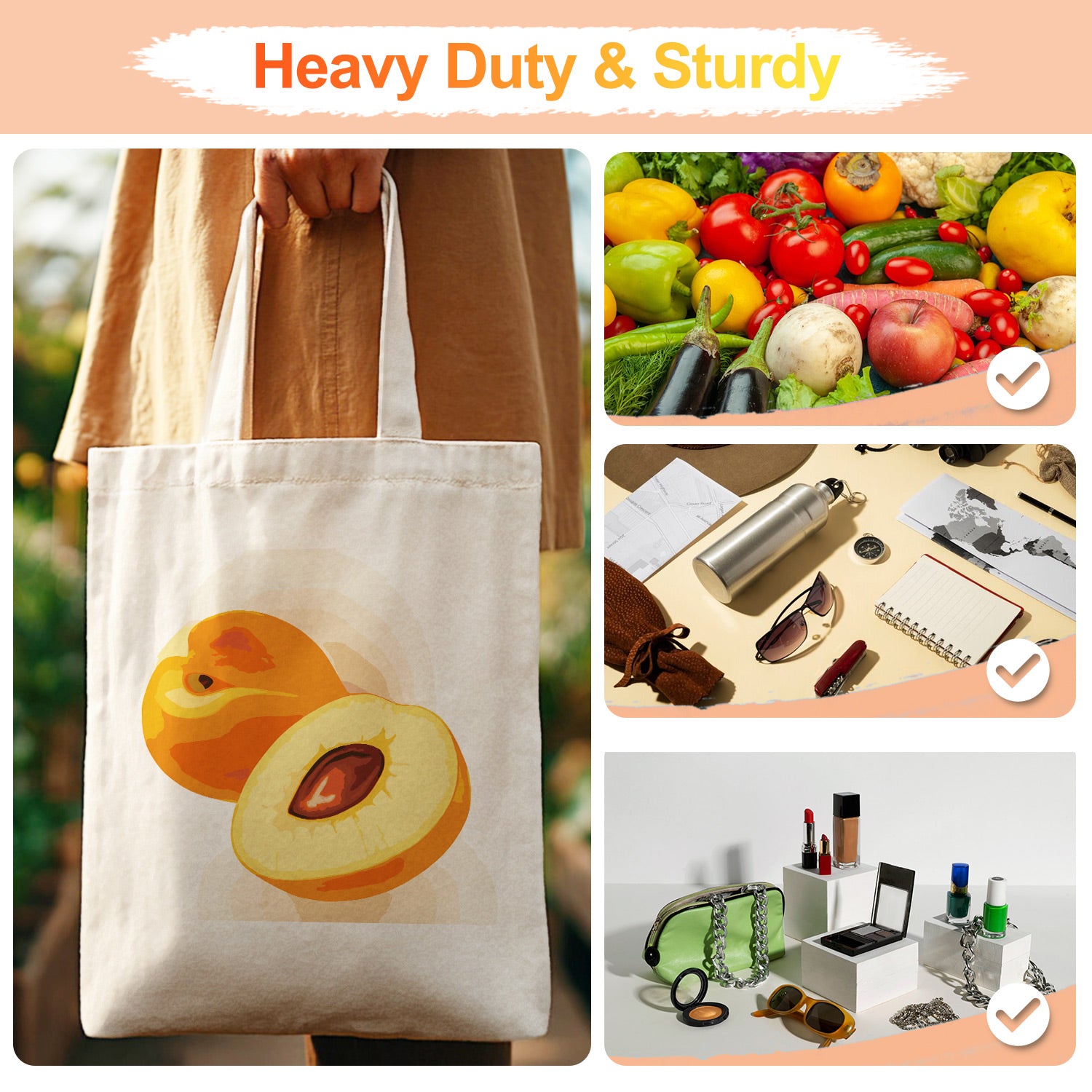 Apricot Glow Carry Bag paint by numbers kit