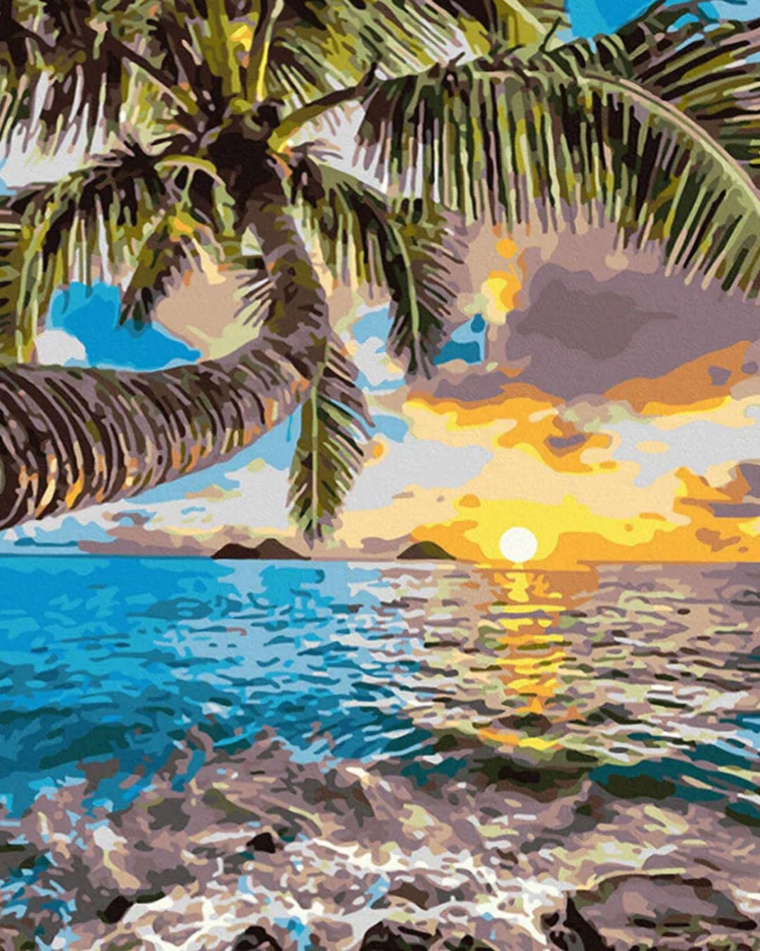 Hawaiian Dawn paint by numbers kit