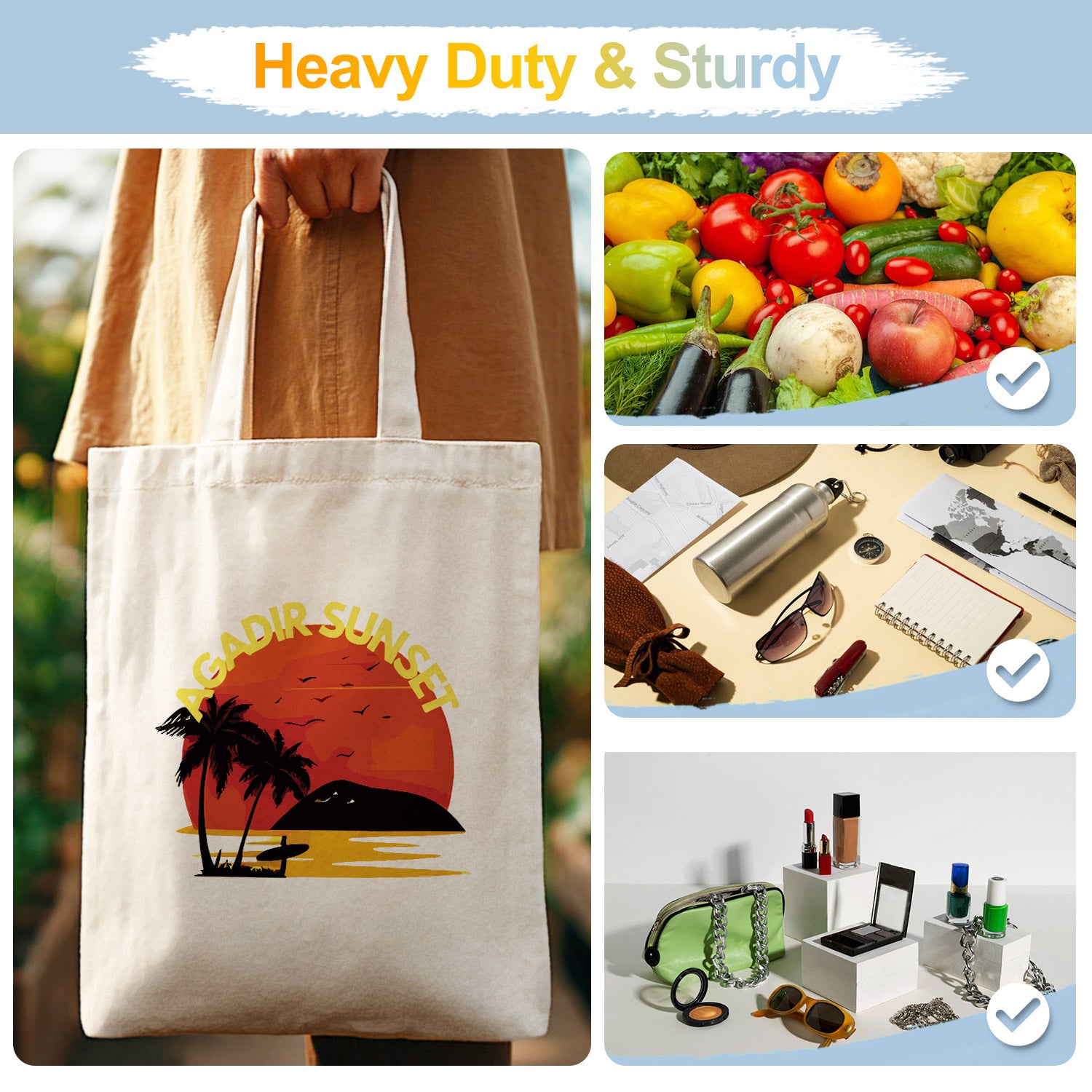 Agadir Sunset Carry Bag paint by numbers kit