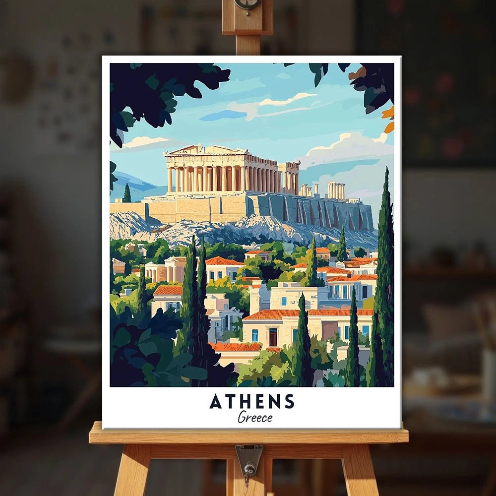 Atenas - Póster de viaje