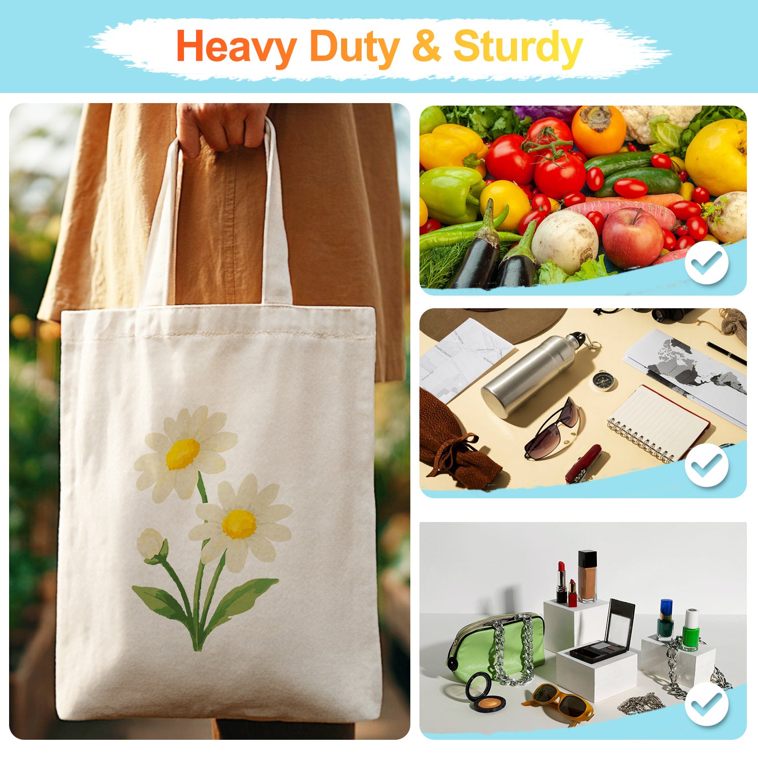 Daisy Day Carry Bag paint by numbers kit