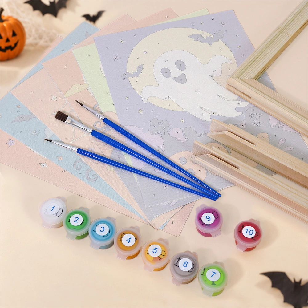 Spooky Sayings - Mini Paint by Numbers (6 Pieces)