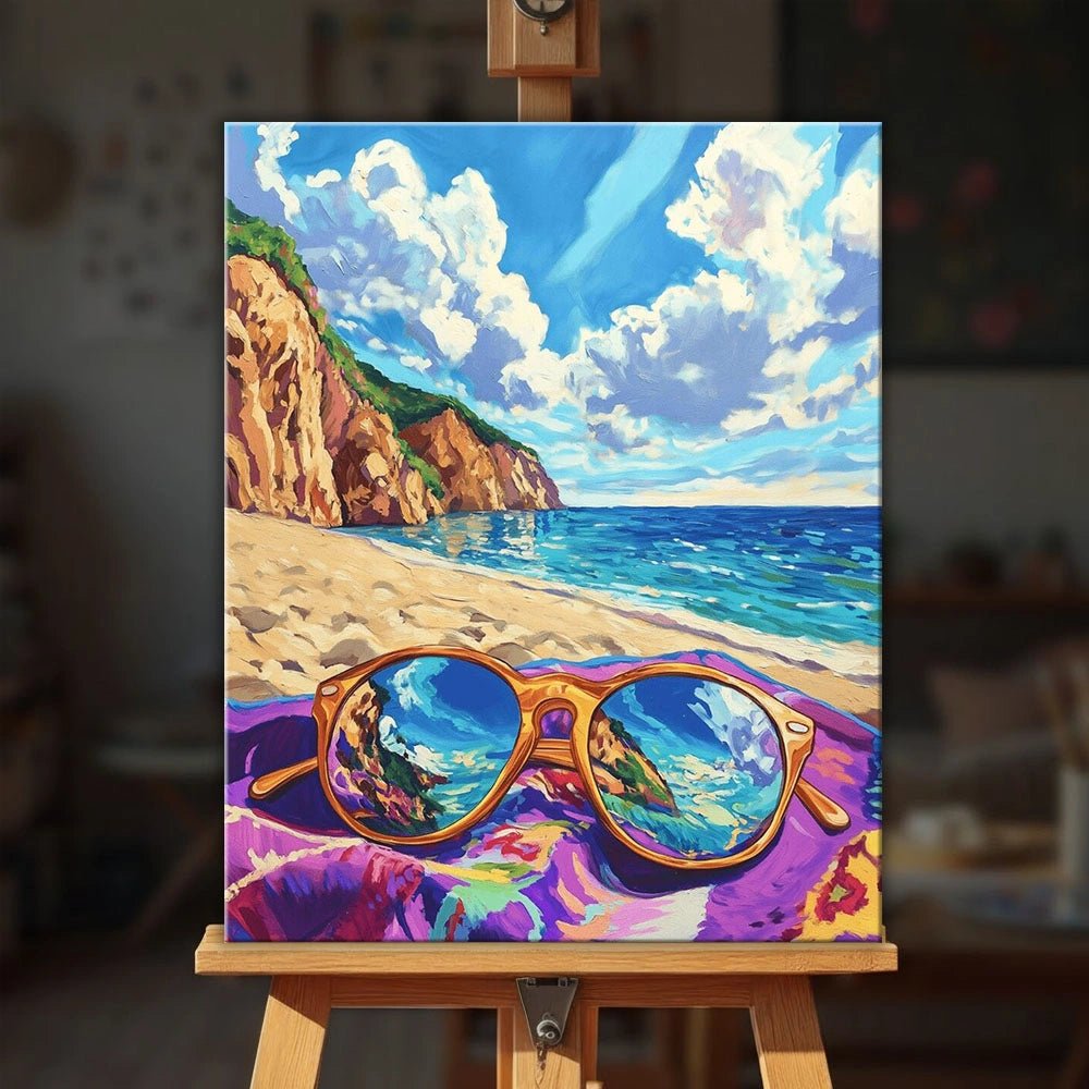 Seaside Reflections paint by numbers kit