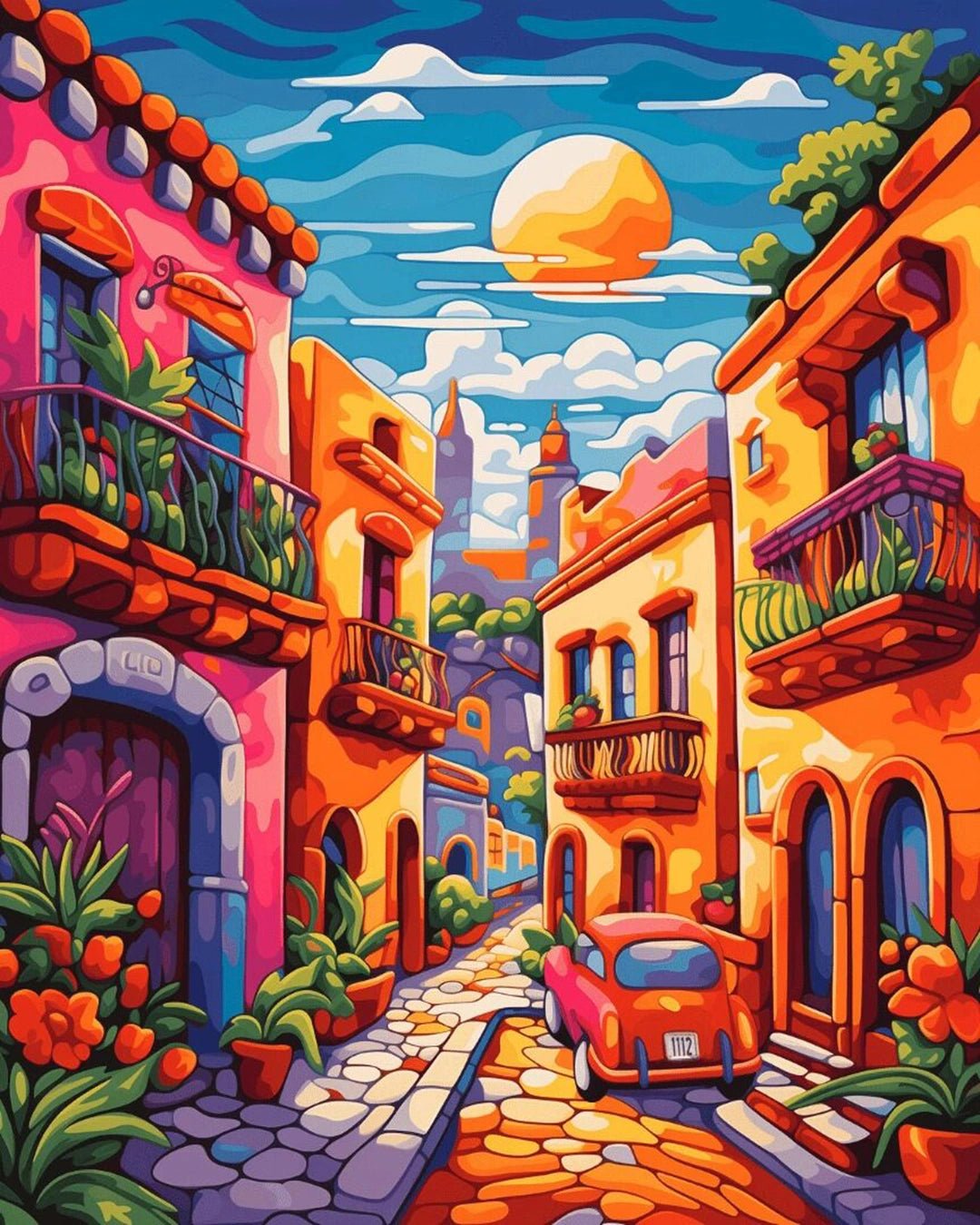 Sunset Boulevard Serenade paint by numbers kit
